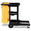Rubbermaid RCP617388BK Multi-Shelf Cleaning Cart, Three-Shelf, 20w X 45d X 38-1/4h, Black, Price/EA