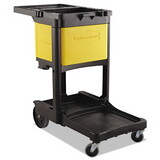 Rubbermaid RCP6181YEL Locking Cabinet, For Rubbermaid Commercial Cleaning Carts, Yellow
