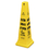 Rubbermaid RCP627777 Four-Sided Caution, Wet Floor Safety Cone, 10 1/2w X 10 1/2d X 25 5/8h, Yellow, Price/EA