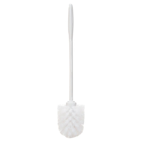 Rubbermaid FG631000WHT Toilet Bowl Brush, 14 1/2", White, Plastic, 24/Carton