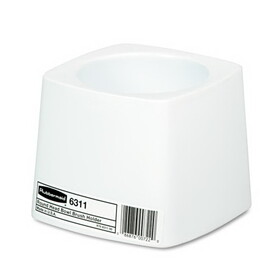 Rubbermaid RCP631100WE Holder For Toilet Bowl Brush, White Plastic