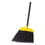 Rubbermaid RCP638906BLACT Jumbo Smooth Sweep Angled Broom, 46" Handle, Black/yellow, 6/carton, Price/CT