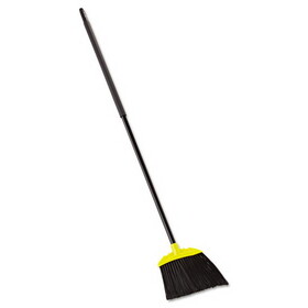 Rubbermaid FG638906BLA Jumbo Smooth Sweep Angled Broom, 46" Handle, Black/Yellow