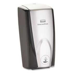 Rubbermaid RCP750411 Autofoam Touch-Free Dispenser, 1100ml, Black/chrome