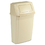 Rubbermaid RCP7822BEI Slim Jim Wall-Mounted Container, Rectangular, Plastic, 15gal, Beige, Price/EA
