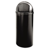 Rubbermaid RCP816088BK Marshal Classic Container, 15 gal, Plastic, Black