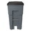 Rubbermaid RCP9W21GY Brute Rollout Heavy-Duty Waste Container, Square, Polyethylene, 65gal, Gray, Price/EA
