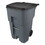 Rubbermaid RCP9W22GY Brute Roll-Out Heavy-Duty Container, 95 gal, Polyethylene, Gray, Price/EA