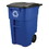 Rubbermaid RCP9W2773BLU Square Brute Recycling Rollout Container, 50 gal, Plastic, Blue, Price/EA