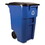 Rubbermaid RCP9W2773BLU Square Brute Recycling Rollout Container, 50 gal, Plastic, Blue, Price/EA