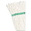 Rubbermaid Commercial HYGEN FGA25306GR00 Web Foot Wet Mop Heads, Shrinkless, Cotton/Synthetic, Green, Large, 6/Carton, Price/CT