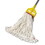 Rubbermaid RCPA253WHI Web Foot Wet Mop Head, Shrinkless, Cotton/synthetic, White, Large, 6/carton, Price/CT