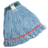 Rubbermaid FGC11206BL00 Swinger Loop Wet Mop Heads, Cotton/Synthetic, Blue, Medium