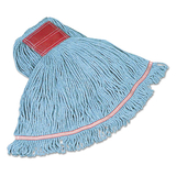 Rubbermaid FGC15306BL00 Swinger Loop Wet Mop Heads, Cotton/Synthetic, Blue, Large