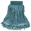 Rubbermaid RCPD252GRE Super Stitch Blend Mop Head, Medium, Cotton/synthetic, Green, 6/carton, Price/CT