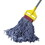 Rubbermaid RCPD253BLUEA Super Stitch Blend Mop Head, Large, Cotton/Synthetic, Blue, Price/EA