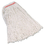 Rubbermaid RCPF11712 Premium Cut-End Cotton Mop, White, 20 oz, 1-in. Orange Headband, Price/CT