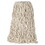 Rubbermaid RCPF11812 Premium Cut-End Cotton Wet Mop Head, 24oz, White, 1" Orange Band, 12/carton, Price/CT