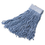 Rubbermaid FGF13600BL00 Synthetic Wet Mop Heads, Blue, 16 oz, 5-In Blue Headband, 6/Carton, Price/CT