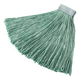 Rubbermaid Commercial RCPF13700GR00 Non-Launderable Cotton/Synthetic Cut-End Wet Mop Heads, 24 oz, Green, 5