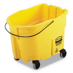 Rubbermaid RCPFG757088YEL WaveBrake 2.0 Bucket, 8.75 gal, Plastic, Yellow