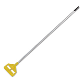 Rubbermaid RCPH126 Invader Aluminum Side-Gate Wet-Mop Handle, 60", Gray/yellow