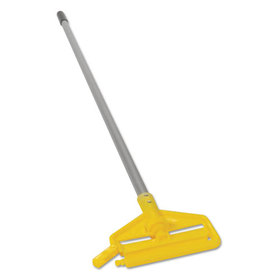 Rubbermaid RCPH136 Invader Aluminum Side-Gate Wet-Mop Handle, 1 Dia X 60, Gray/yellow