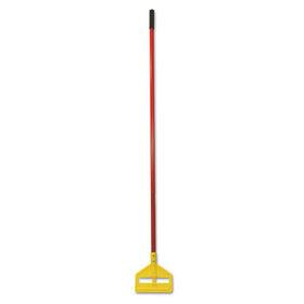 Rubbermaid FGH14600RD00 Invader Fiberglass Side-Gate Wet-Mop Handle, 60", Red/Yellow