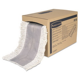 Rubbermaid RCPM150 Cut To Length Dust Mops, Cotton, White, Cut-End, 5 x 40 Ft, 1 Box