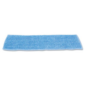 Rubbermaid RCPQ409BLUEA Economy Wet Mopping Pad, Microfiber, 18", Blue