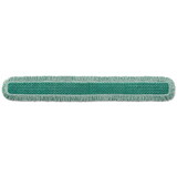 Rubbermaid Commercial HYGEN FGQ46000GR00 HYGEN Dust Mop Heads With Fringe, Green, 60 in., Microfiber, Cut-End