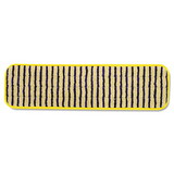 Rubbermaid RCPQ810YEL Microfiber Scrubber Pad, Vertical Polyprolene Stripes, 18