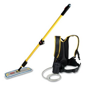 Rubbermaid RCPQ979 Flow Finishing System, 56" Handle, 18" Mop Head, Yellow