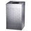 Rubbermaid RCPSC18EPLSM Designer Line Silhouettes Receptacle, Steel, 29gal, Silver Metallic, Price/EA