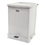 Rubbermaid FGST7EPLWH Defenders Biohazard Step Can, Square, Steel, 7 gal, White, Price/EA