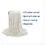 Rubbermaid FGV15700WH00 Economy Cotton Mop Heads, Cut-End, White, 20 oz, 5-In White Headband, 12/Carton, Price/CT