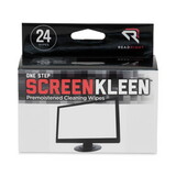 Advantus REARR1209 Onestep Screen Cleaner, 5 X 5, 24/box