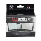 Read Right REARR15039 AllScreen Cleaning Kit with (1) 6 x 6 Microfiber Cloth, (50) 4 x 5 Individually Wrapped Pre-Saturated Wipes, Unscented, White