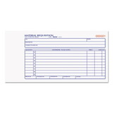 Rediform RED1L114 Material Requisition Book, 4 1/4 X 7 7/8, Two-Part Carbonless, 50-Set Book