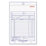 Rediform RED1L140 Purchase Order Book, Bottom Punch, 5 1/2 X 7 7/8, Two-Part Carbonless, 50 Forms