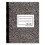 Rediform RED43481 Composition Book, Medium/College Rule, Black Marble Cover, (80) 11 x 8.38 Sheets, Price/EA