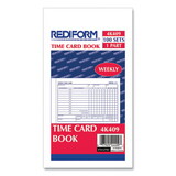 Rediform RED4K409 Weekly Employee Time Cards, One Side, 4.25 x 7, 100/Pad