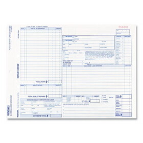REDIFORM OFFICE PRODUCTS RED4P489 Speediset Four-Part Auto Repair Form, Four-Part Carbonless, 11 x 8.5, 50 Forms Total