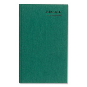 Rediform RED56111 Emerald Series Account Book, Green Cover, 12.25 x 7.25 Sheets, 150 Sheets/Book