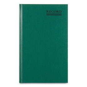 Rediform RED56131 Emerald Series Account Book, Green Cover, 12.25 x 7.25 Sheets, 300 Sheets/Book