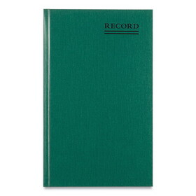 National 56151 Emerald Series Account Book, Green Cover, 500 Pages, 12 1/4 x 7 1/4