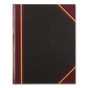 REDIFORM OFFICE PRODUCTS RED56211 Texthide Eye-Ease Record Book, Black/Burgundy/Gold Cover, 10.38 x 8.38 Sheets, 150 Sheets/Book