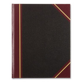 REDIFORM OFFICE PRODUCTS RED56231 Texthide Eye-Ease Record Book, Black/Burgundy/Gold Cover, 10.38 x 8.38 Sheets, 300 Sheets/Book