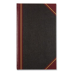 REDIFORM OFFICE PRODUCTS RED57131 Texthide Eye-Ease Record Book, Black/Burgundy/Gold Cover, 14.25 x 8.75 Sheets, 300 Sheets/Book