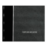 REDIFORM OFFICE PRODUCTS RED57802 Visitor Register Book, Black Hardcover, 128 Pages, 8 1/2 X 9 7/8